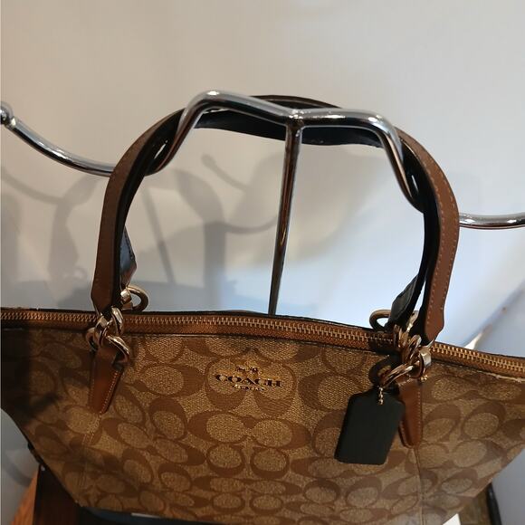 Coach- Kelsey - Satchel/Crossbody  No. C1847-F28989 - Khaki & Brown - Picture 6 of 14
